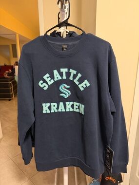 Seattle Kraken Navy Crewneck Sweatshirt